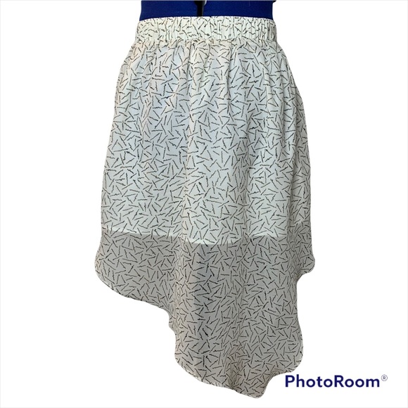 BCBGENERATION Asymmetrical Abstract Confetti Mini Skirt XS - Picture 1 of 12